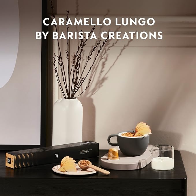 Nespresso Capsules Original Line, Caramello, Medium Roast Espresso Coffee, 50 Count Espresso Coffee Pods