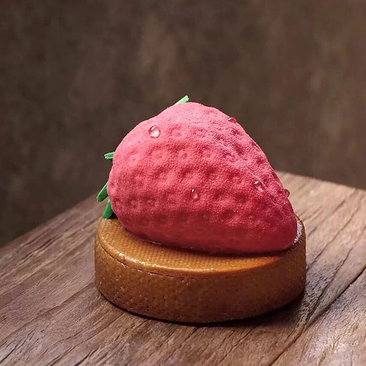2Pcs 3D Strawberry Silicone Gummy Mold, Strawberry Chocolate Mold, 15 Cavity Half Fruit Maker Candy Cookie Mould Kitchen Tools 11.3 x 6.69 Inch