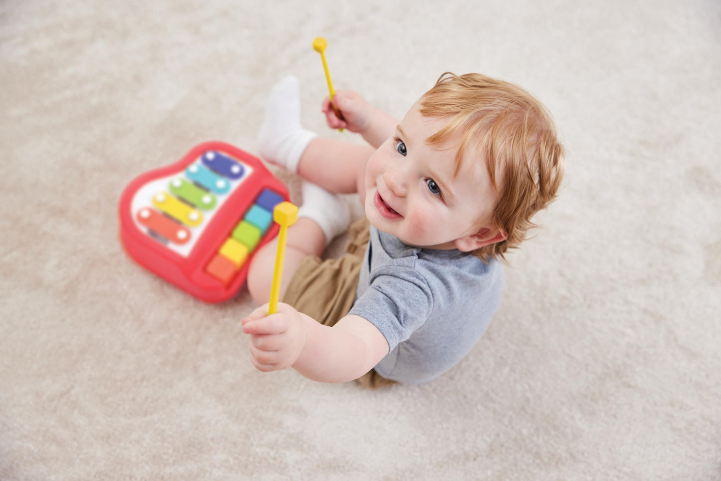 Kidoozie Happy Keys Music Maker - Musical Fun for 12 Months + Toddlers - 2-in-1 Piano & Xylophone!