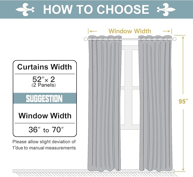 ChrisDowa Grommet Room Darkening Curtains for Bedroom and Living Room - 2 Panels Set Thermal Insulated Blackout Curtains (Pink, 52W x 95L)