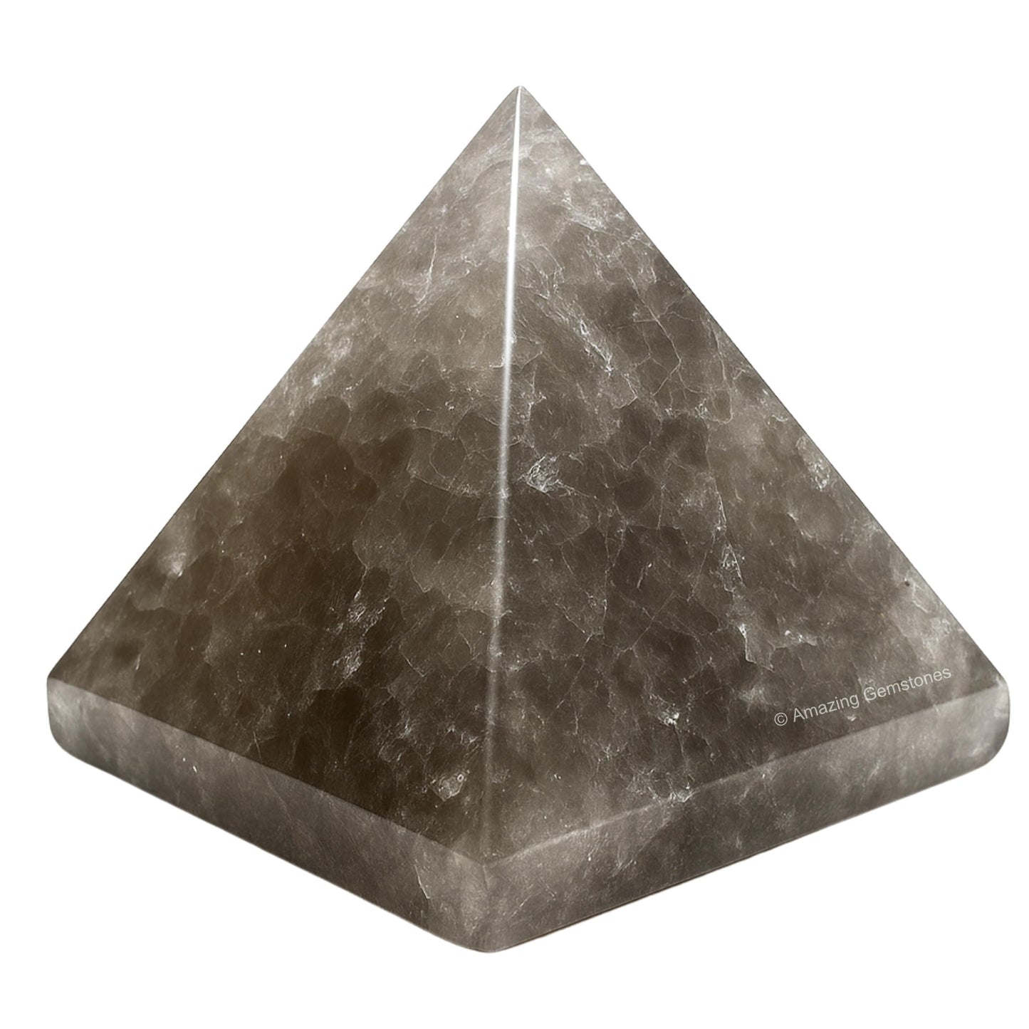 Amazing Gemstone Smoky Quartz Pyramid Crystal Healing Stones - 1.5" Great Pyramid Figurine of Natural Stone Pyramid for Meditation, Reiki, Chakra Balancing and Crystal Pyramids Grid