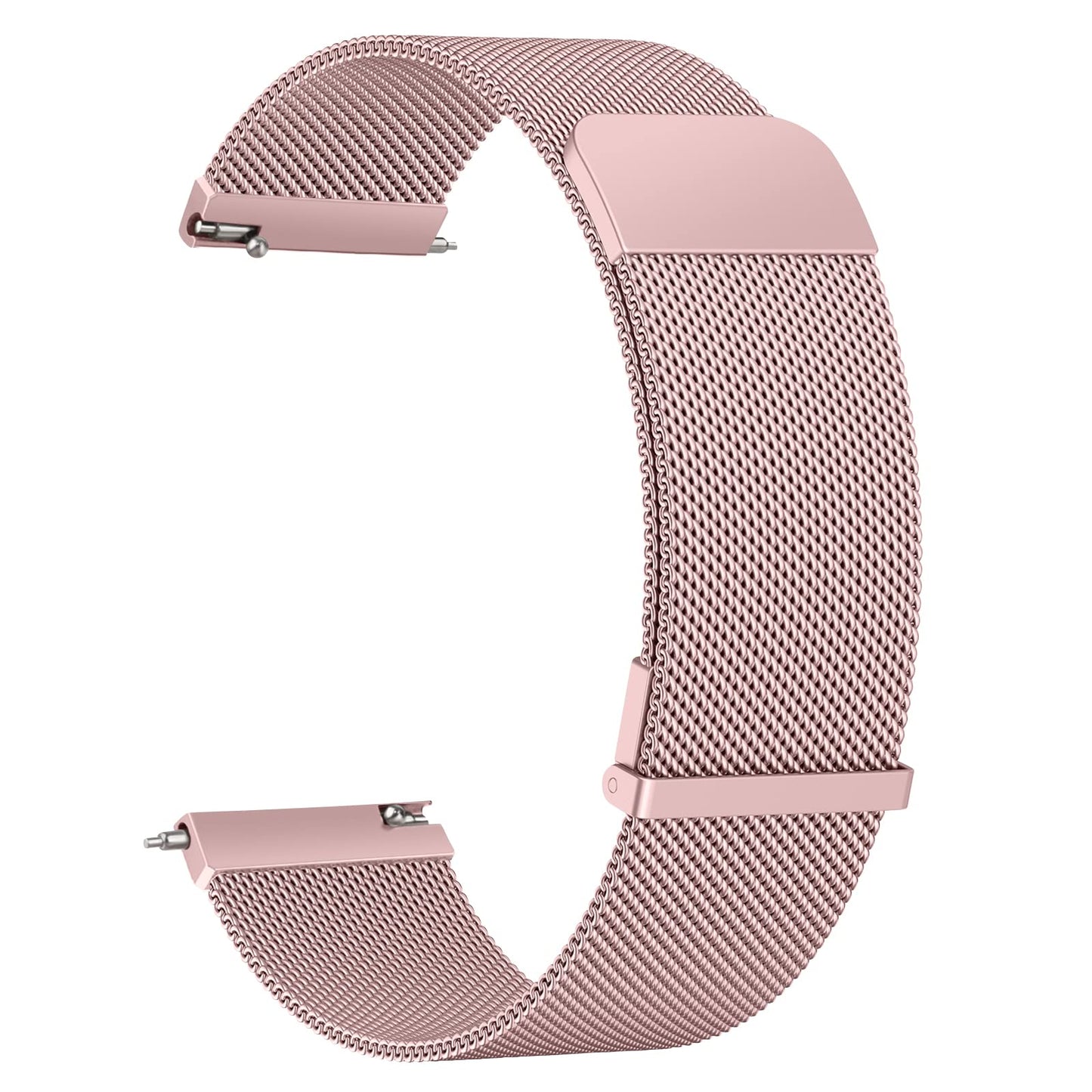 Vanjua 22mm Watch Band for Women Men, 22mm Quick Release Stainless Steel Metal Mesh Loop Adjustable Magnetic Replacement Wristbands Straps Bands