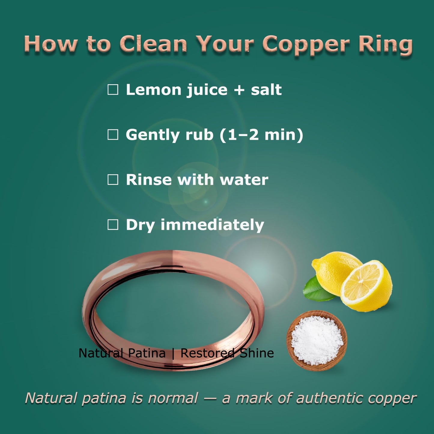 IVY & BAUBLE Pure Uncoated 3mm Copper Ring for Men & Women – Raw Authentic Solid Copper Band – Crafted in USA – Lab-Tested & Wellness Jewelry, Sizes 4