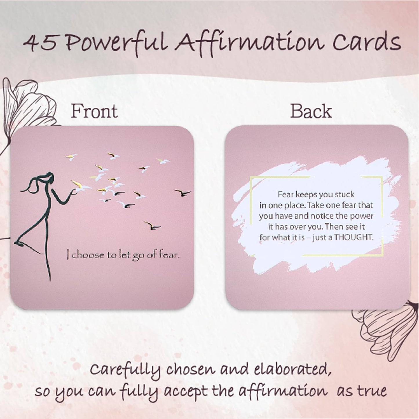 Ariond Positive Affirmations & Thought-Provoking Questions for Women | Motivational & Mindful Daily Cards