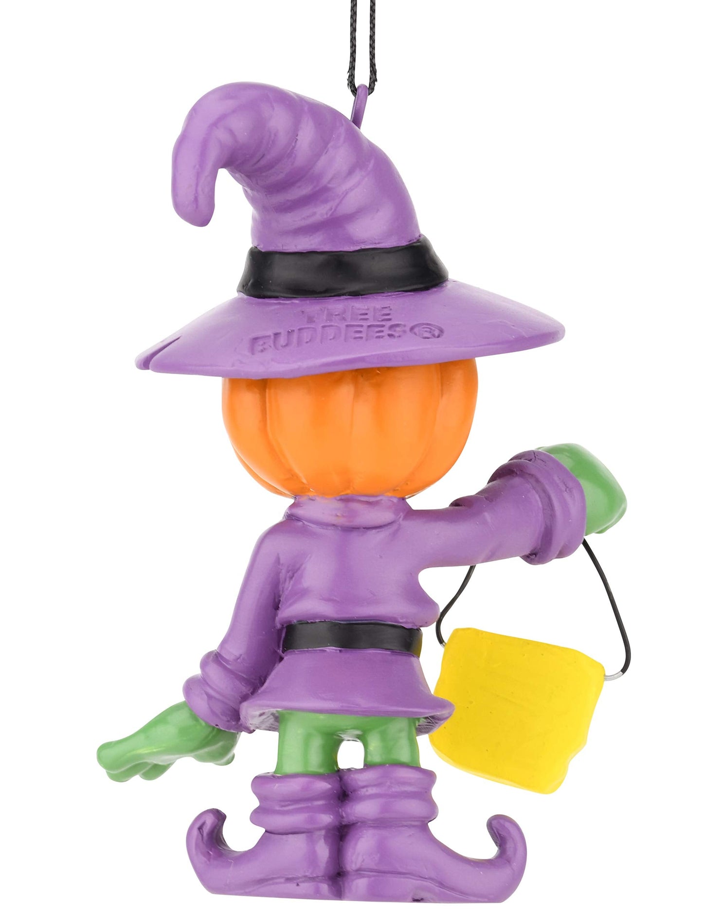 Tree Buddees Adorable Pumpkin Man with Trick or Treat Bag Halloween Ornament