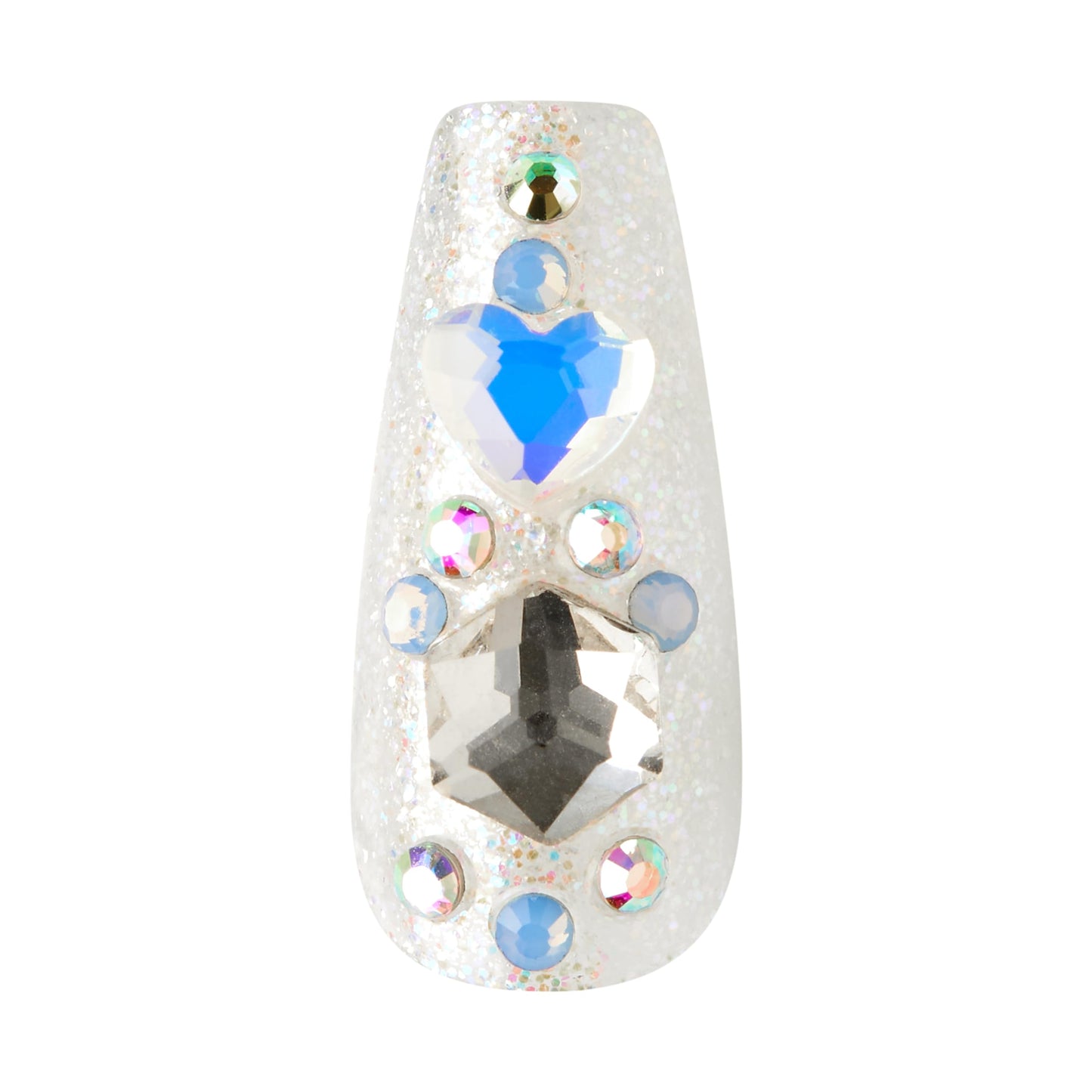 KISS Majestic Nails Sculpted Manicure Your Grace | Rewearable | Salon Quality | Includes Adhesives & Glue | 84 Count
