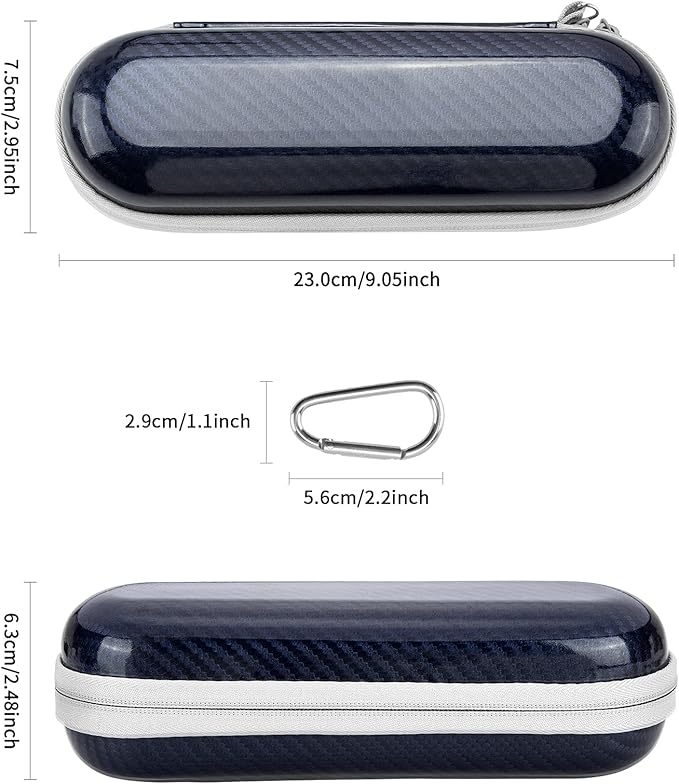 Yinke Hard Travel Case for Oral-B/Oral-B Pro 1000 1500 5000 7000 6000 9600 Smartseries/Philips Sonicare 4100 6100 5100 6500 7500/iO Series 4 7 8 9 Electric Toothbrush, EVA Protective Storage Bag