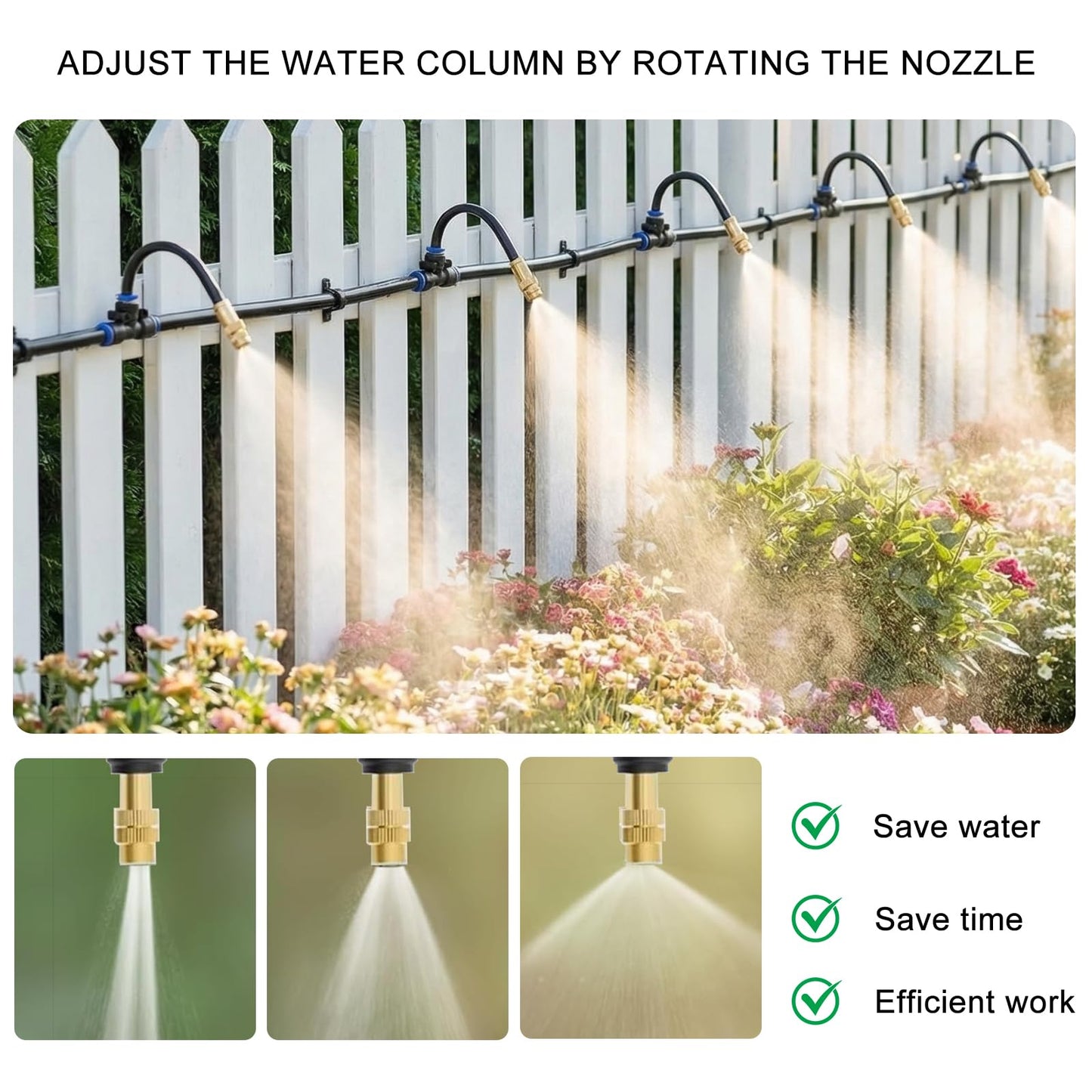 Drip Irrigation System, 40 FT Watering System, Garden Irrigation System for Yard, Lawn, and Plants