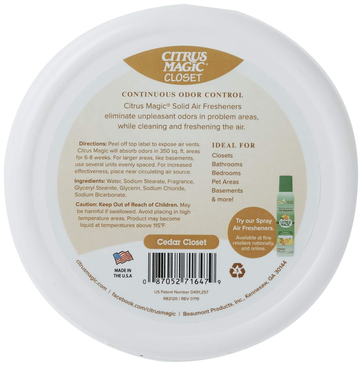 Closet Solid Air Freshener (48 Ounce)