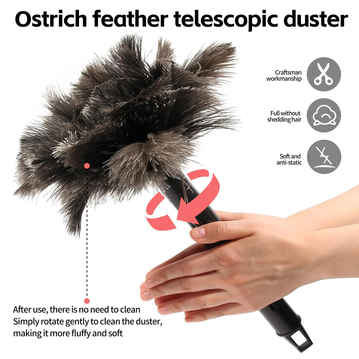 Retractable Feather Duster (3 Count)