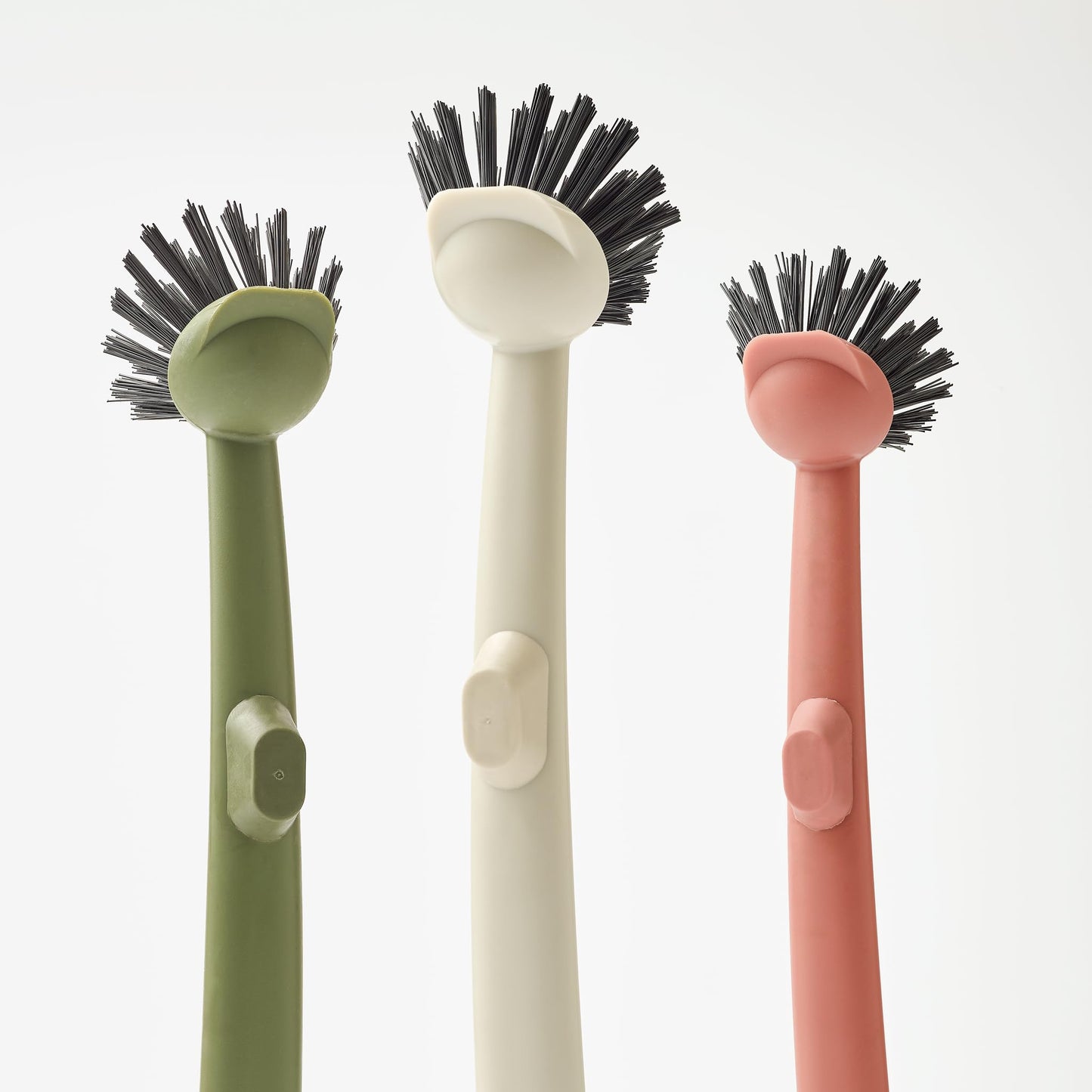 Earth & Mango Magnetic Dish Brush & Scraper, Snaps to Sink, Non-Scratch, Dishwasher Safe, Dish Scrubber – Moss Green