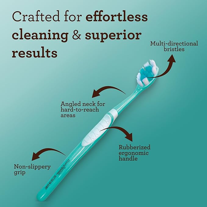 GuruNanda Butter On Gums Toothbrush, ADA Accepted, with 8000+ Ultra Soft Softex Bristles for Sensitive & Receding Gums, Perfect for Whiter Teeth, 8 Ct