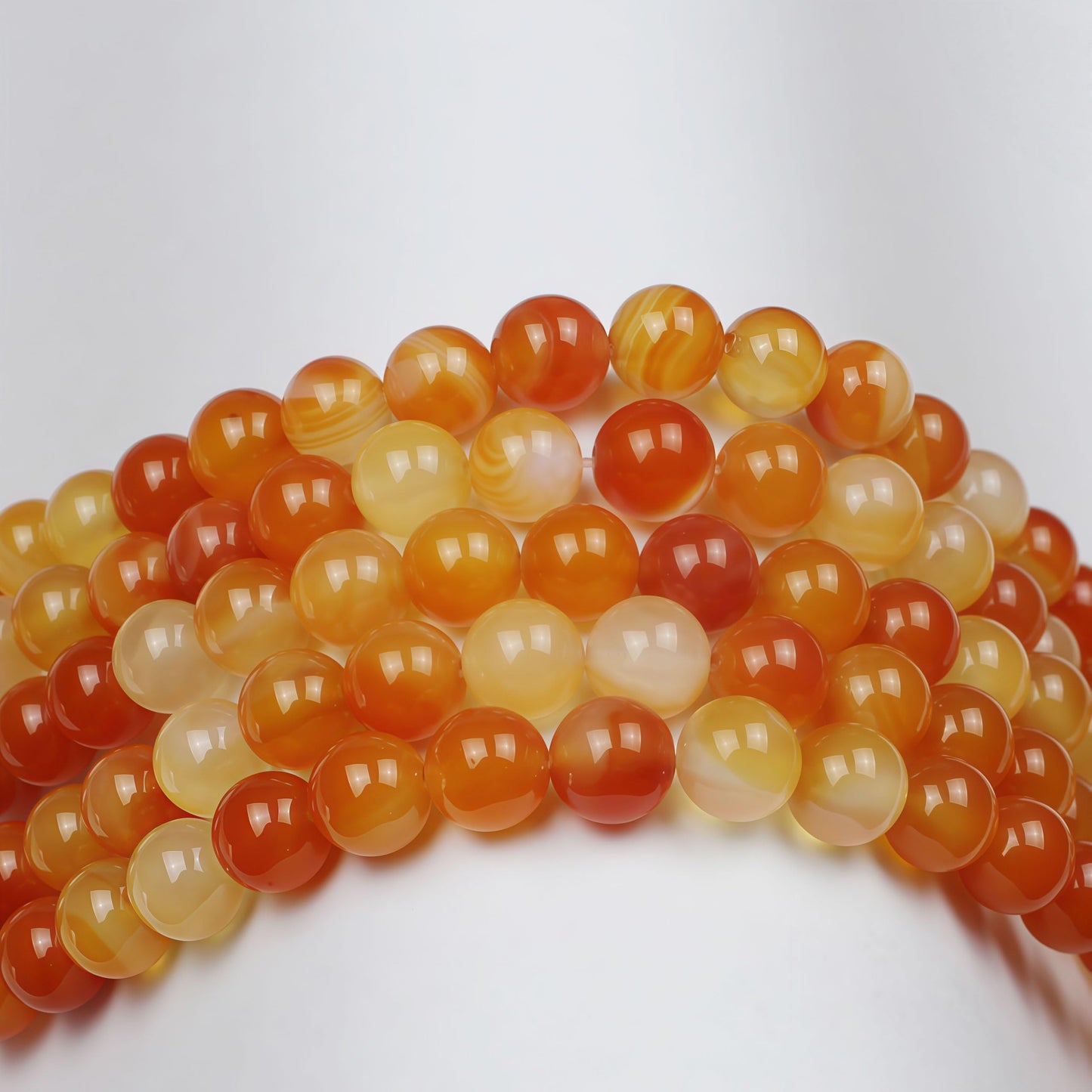 MJDCB 7A Round Natural Red Carnelian Gemstone Beads Stone Loose Beads for Necklace Bracelet Charms Jewelry Making 15"(8mm)
