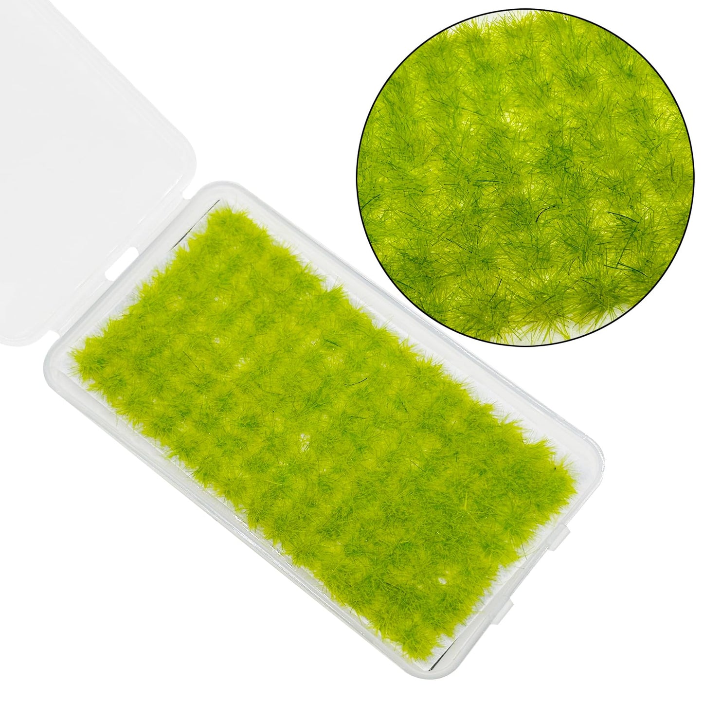 Cayway 312 PCS Static Grass Tuft 3 Color Model Railway Artificial Miniature Terrain Kit for DIY Model Railway Fairy Garden Diorama Scenery