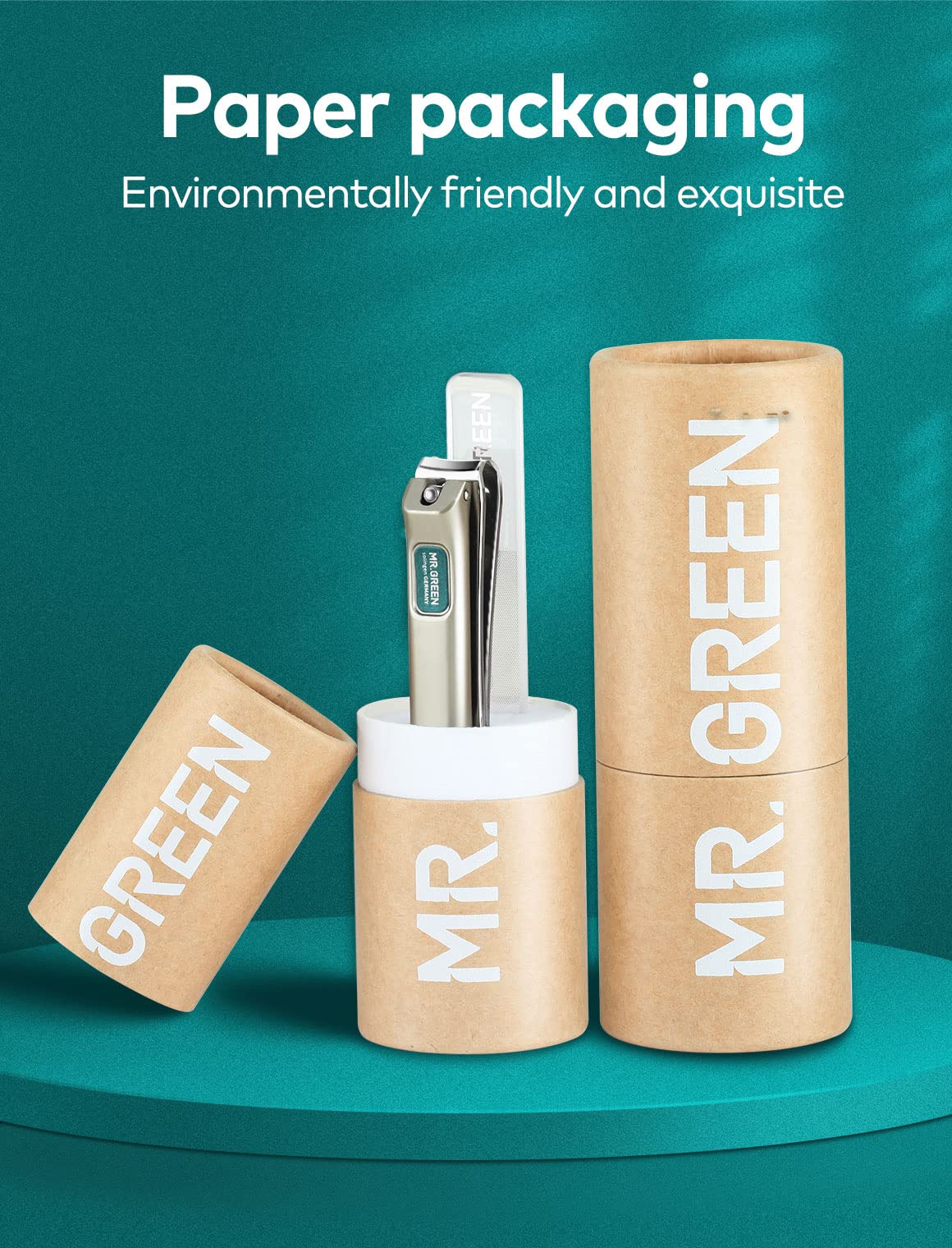 MR.GREEN Nail Clippers for Thick Nails, Medical Grade Stainless Steel Professional Nail Cutter, Sharp and Durable Nail Clipper Kit for Men and Women