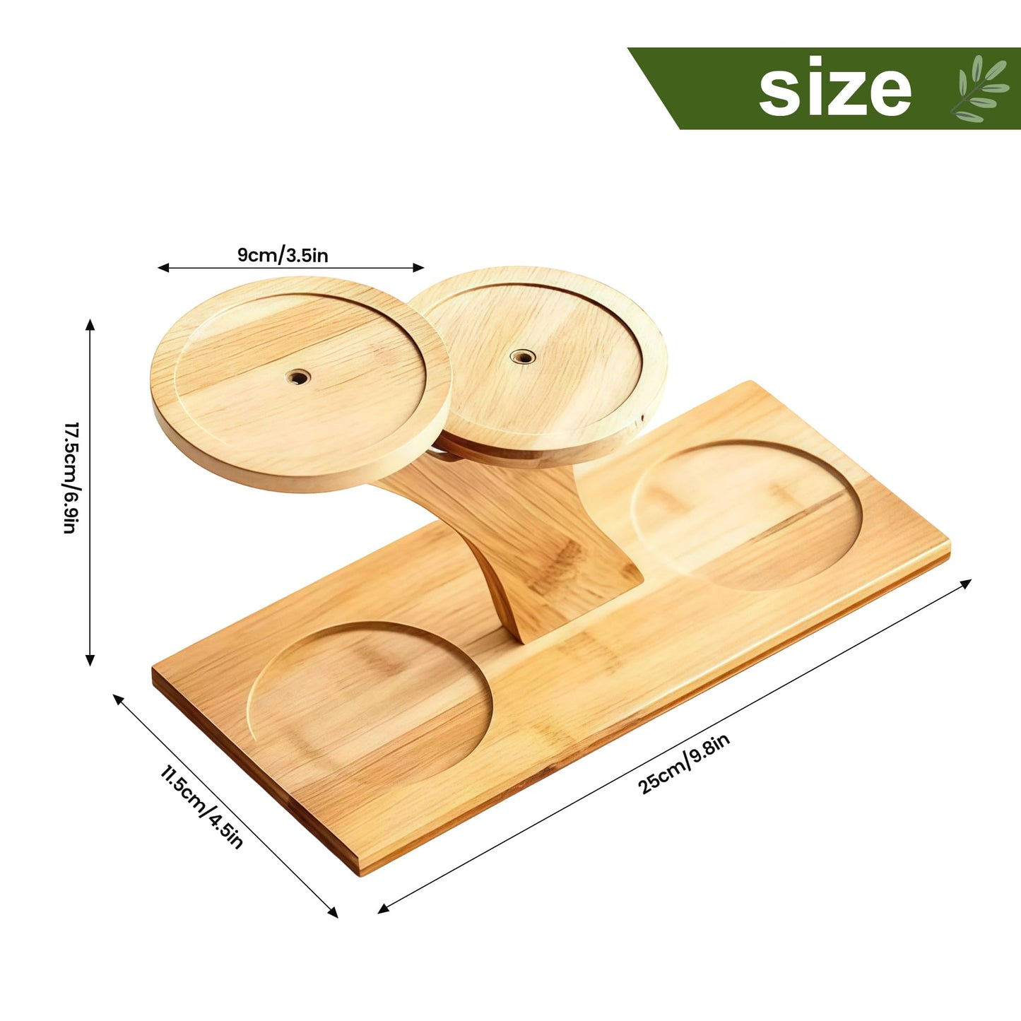 Bamboo Plant Stand - 3 Tier Window Plant Shelf for Indoor Plants | Wooden Flower Stand & Tabletop Plant Holder for Windowsills