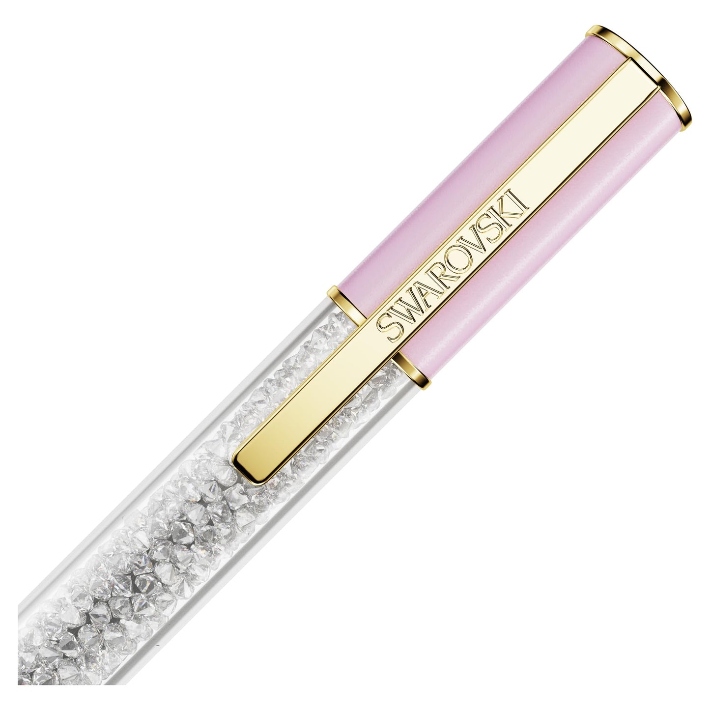 Swarovksi Crystalline Lustre ballpoint pen, Pink, Gold-tone plated