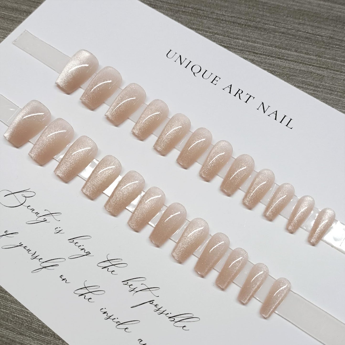 Coffin Press on Nails Short Fake Nails Glitter False Nails Press ons with Designs Glossy Full Cover Acrylic Glue on Nails Artificial Stick on Nail Eye Cat for Women Manicure Decorations 24Pcs