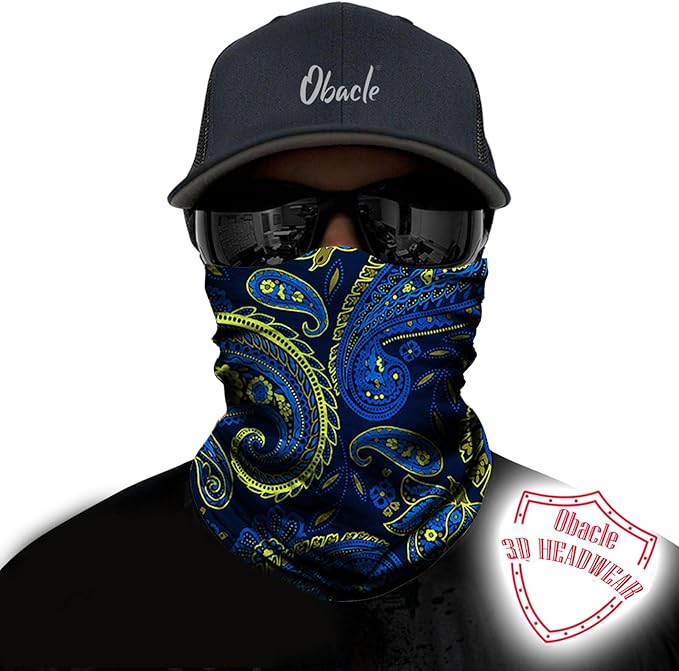 Obacle Neck Gaiter Face Mask Bandana for Dust Wind Sun Protection for Men Women