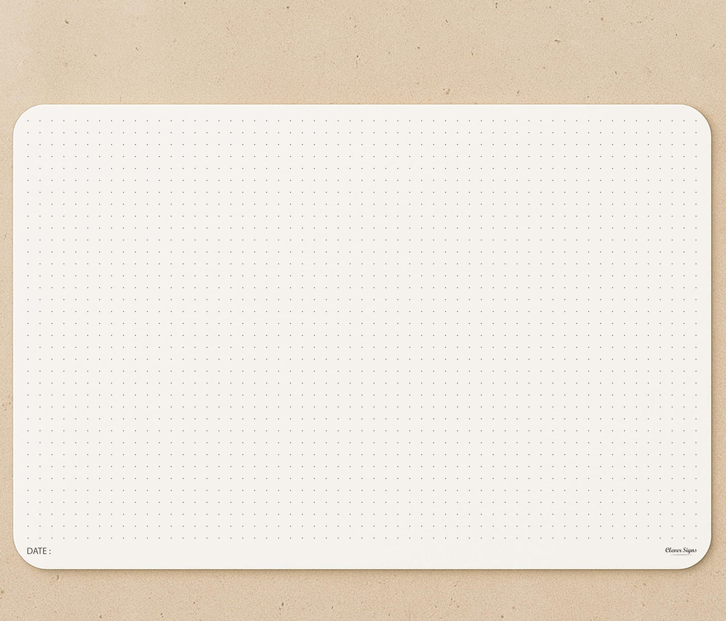 CLEVER SIGNS A4 Dot Grid Notepad (8,3" x 11,7")- Large Dotted Memo Desk Pads-Premium Paper with Cardboard Back Support - Ideal for Note-taking, Planning, Sketching, and Journaling