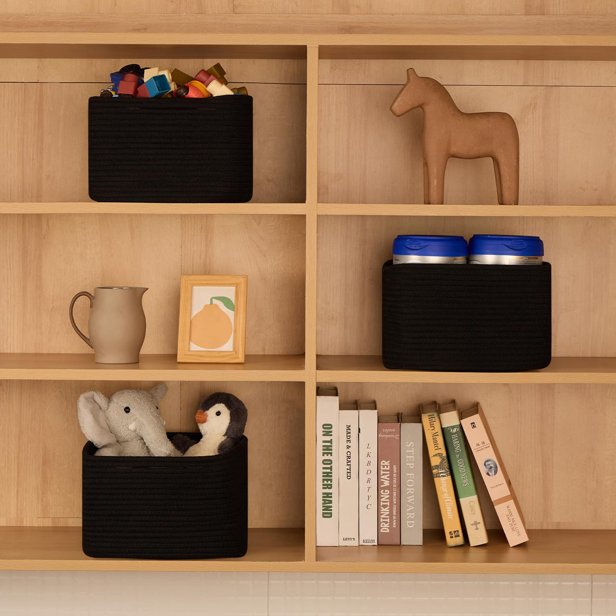 Small Organizing Baskets for Cubes Shelf (3 Count)