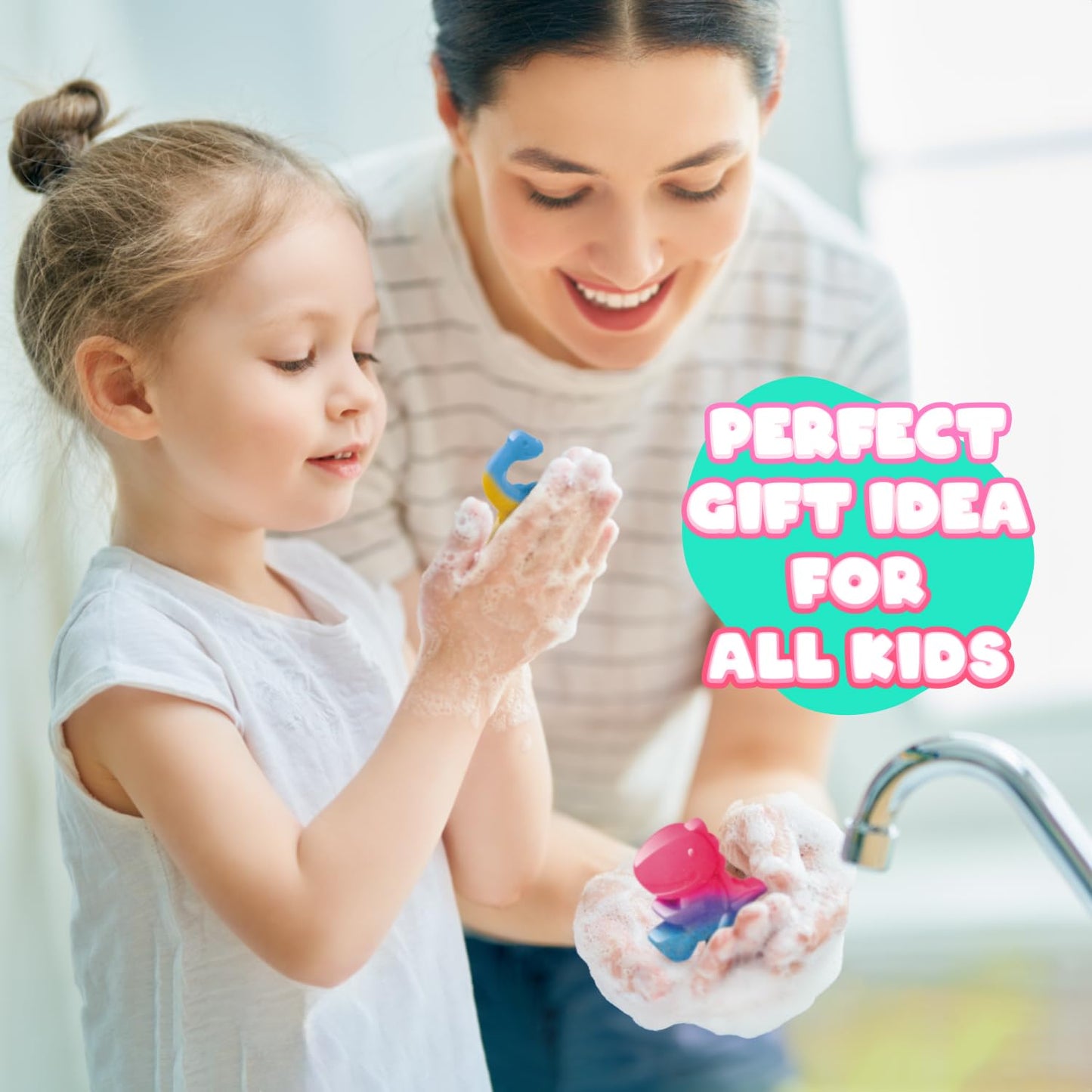Dino Soap Making Kit - Science Experiments for Kids - Dinosaur Soap Crafts Kit for Girls & Boys – Great Dinosaur Toys STEM Gift for Kids, Fun Educational Activity & Science for Ages 8-12