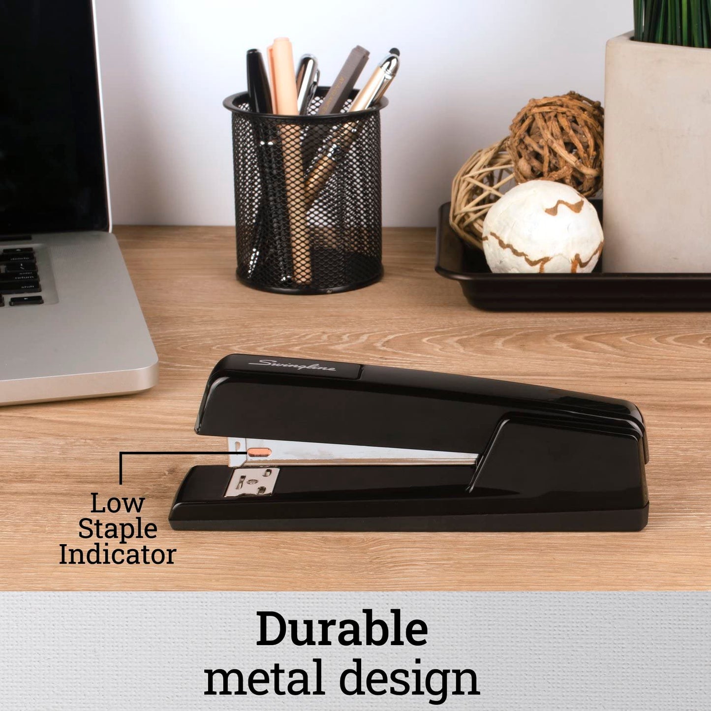 Swingline Stapler, 30 Sheet Capacity, 747 Classic Stapler, Jam Free, Metal, Black (74701)