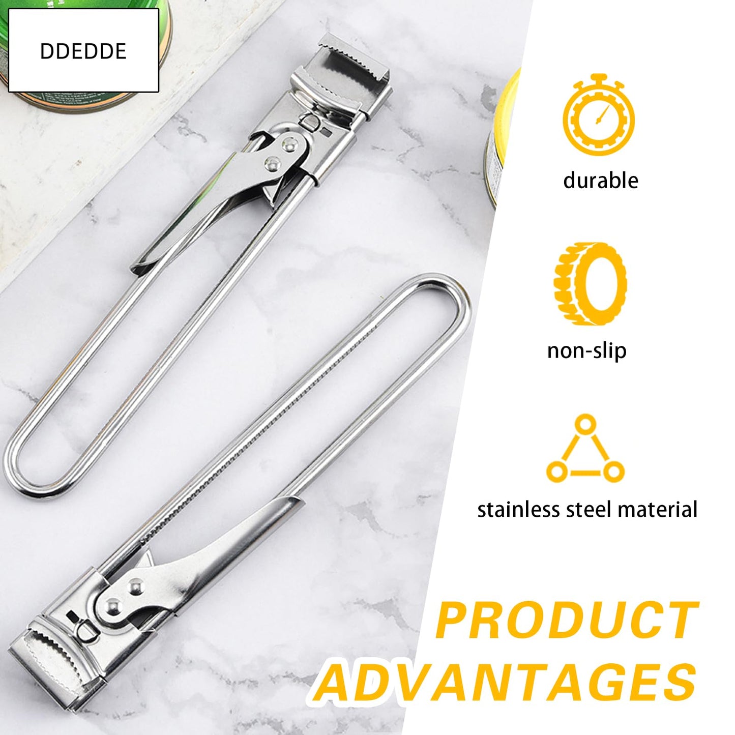 2-Pack Rotating Jar Opener - Adjustable Non-Slip Handheld Can Opener, Bottle Cap Lifter & Jar Lid Remover Tool for Seniors, Weak Hands - Ergonomic Kitchen Gadget for Tight Lids, Pickles, Mason Jars