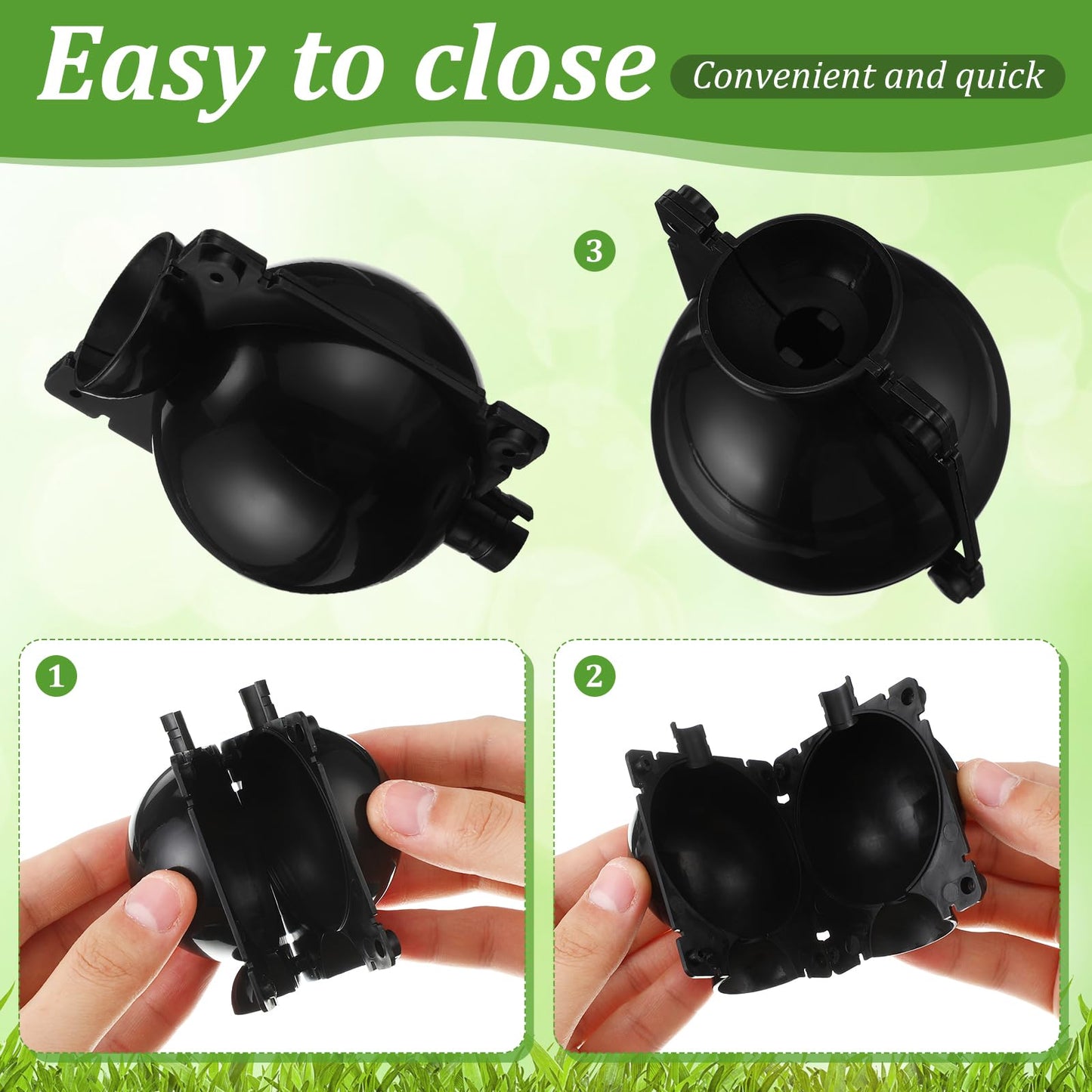 Tanlade 160 Pcs Plant Root Growing Box Small Air Layering Pods Propagation Balls Reusable Plant Rooting Device Black High Pressure Rooting Ball Grafting Tools for Tree Rooter Cuttings Seedlings
