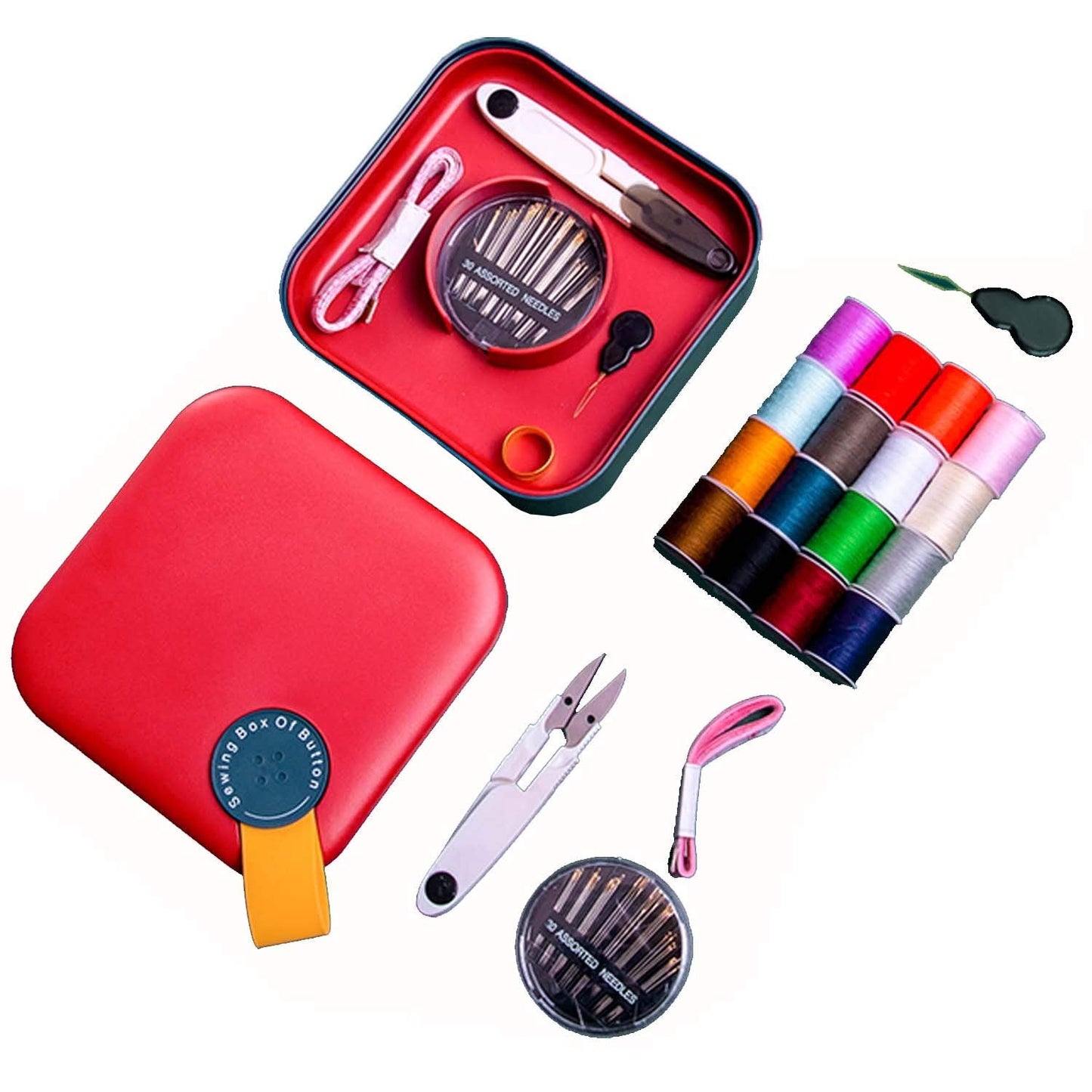 UNIKON Sewing Kit, Sewing Kits for Adult, Needle and Thread Kit, Hand Sew Box for Easy Carrying and Storage, Suitable for Student, Beginners, Blue
