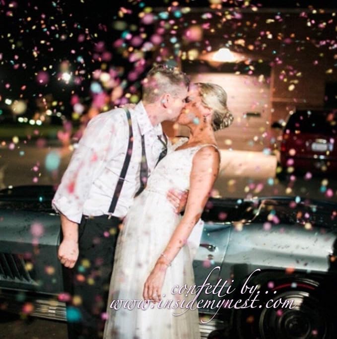 White Gold Confetti Mix Biodegradable Party Decor (75g/2oz