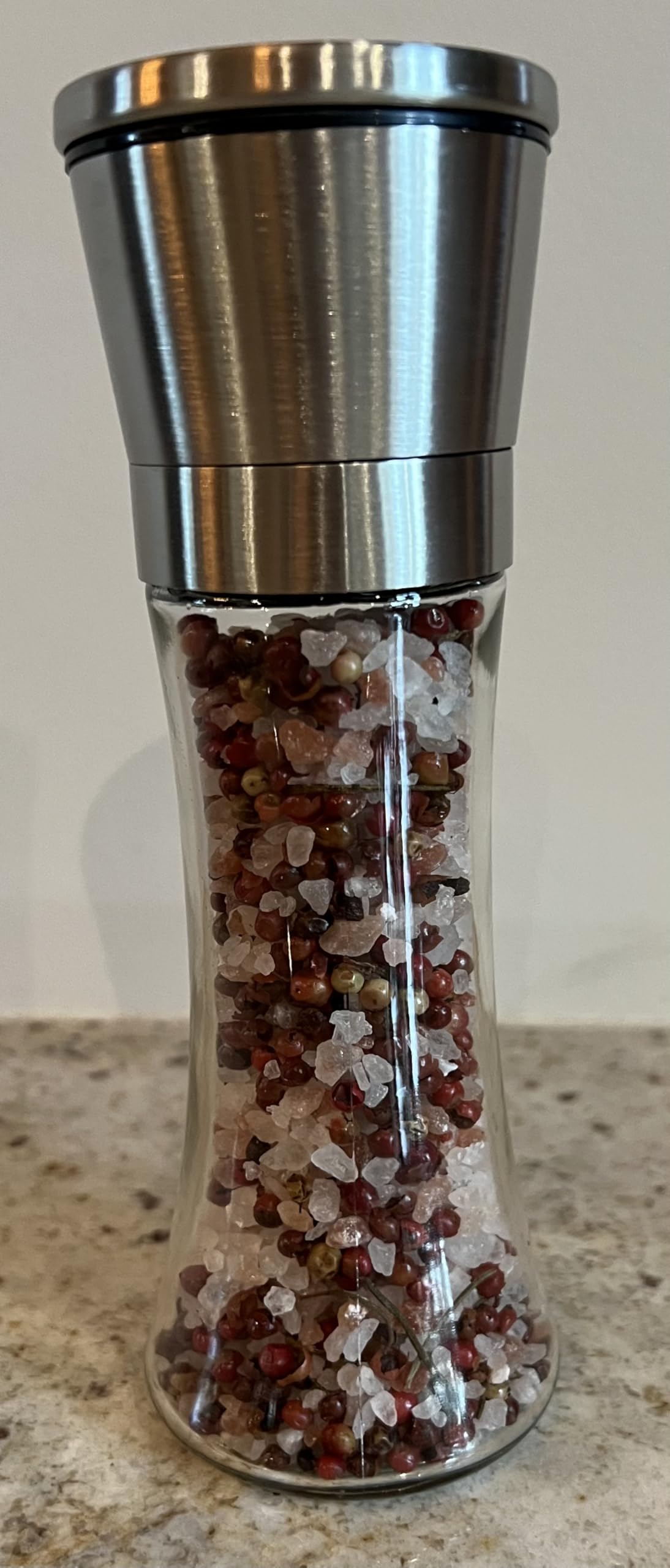 Rosé Infused Pink Salt Grinder