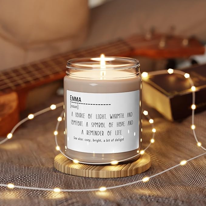 Candles Birthday Gifts for Boyfriend, Gift Funny for Birthday Anniversary, Couples Gifts Ideas for Husband Wife Girlfriend Boyfriend, Soy Scented Candle for Couple, Name Definition Candle for Her