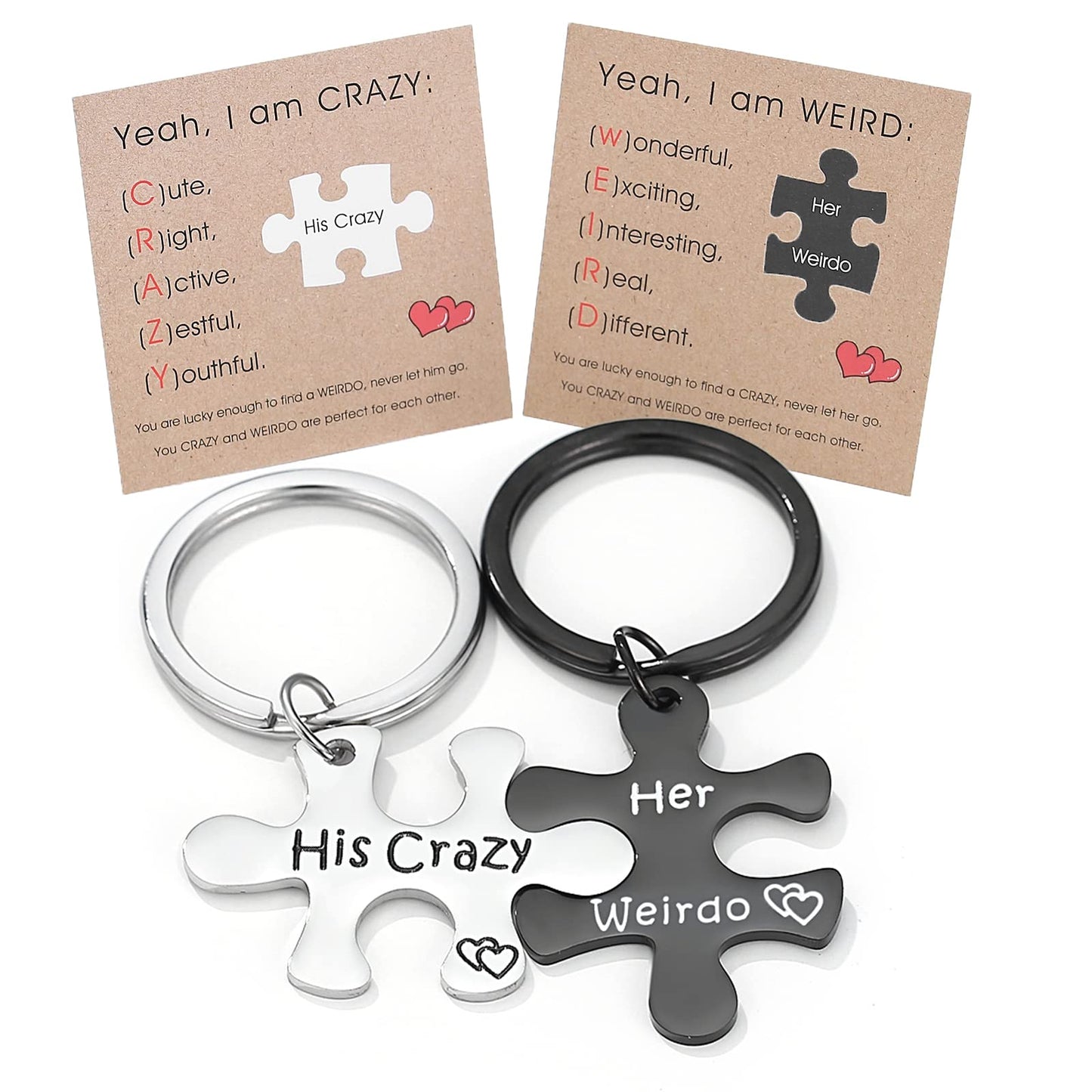 THEMEROL Gifts for Him Her Couples Boyfriend Girlfriend Teenage Men Matching Keychains Jewelry Birthday Husband Wife Anniversary Fathers Graduation Christmas Stocking Stuffers Valentines Day Easter