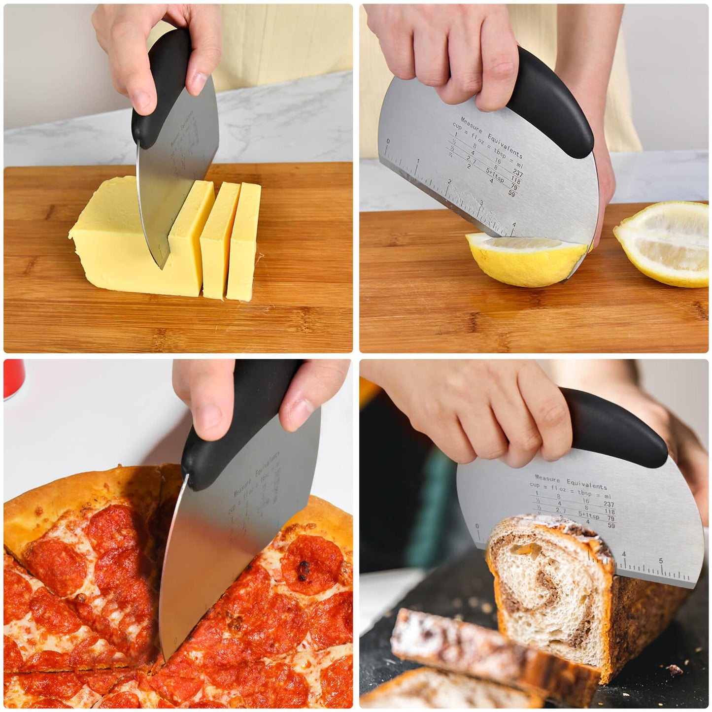 Biscuit Cutter,Pastry Cutter, Bench Scraper, Silicone Pastry Dough Baking Mat Set, Baking Tools and Accessories Kit