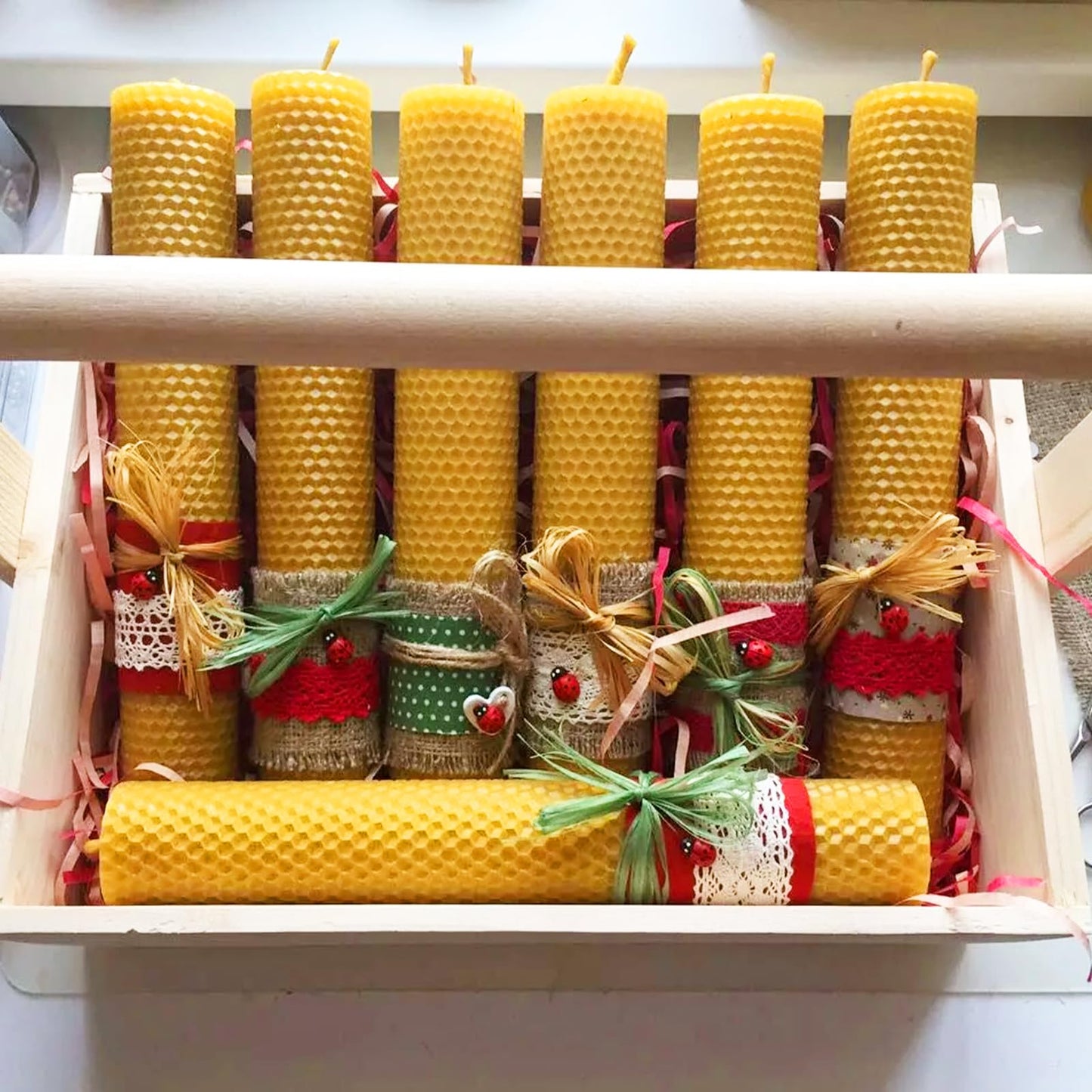 GBACHOOSE 8x8 inch Beeswax Sheets for Candle Making, 24PCS Beeswax Sheets Beeswax Candle Sheet for Candle Making Rolling DIY Kits, Wax Candle Sheets Create Your Own Unique Candles(Yellow)