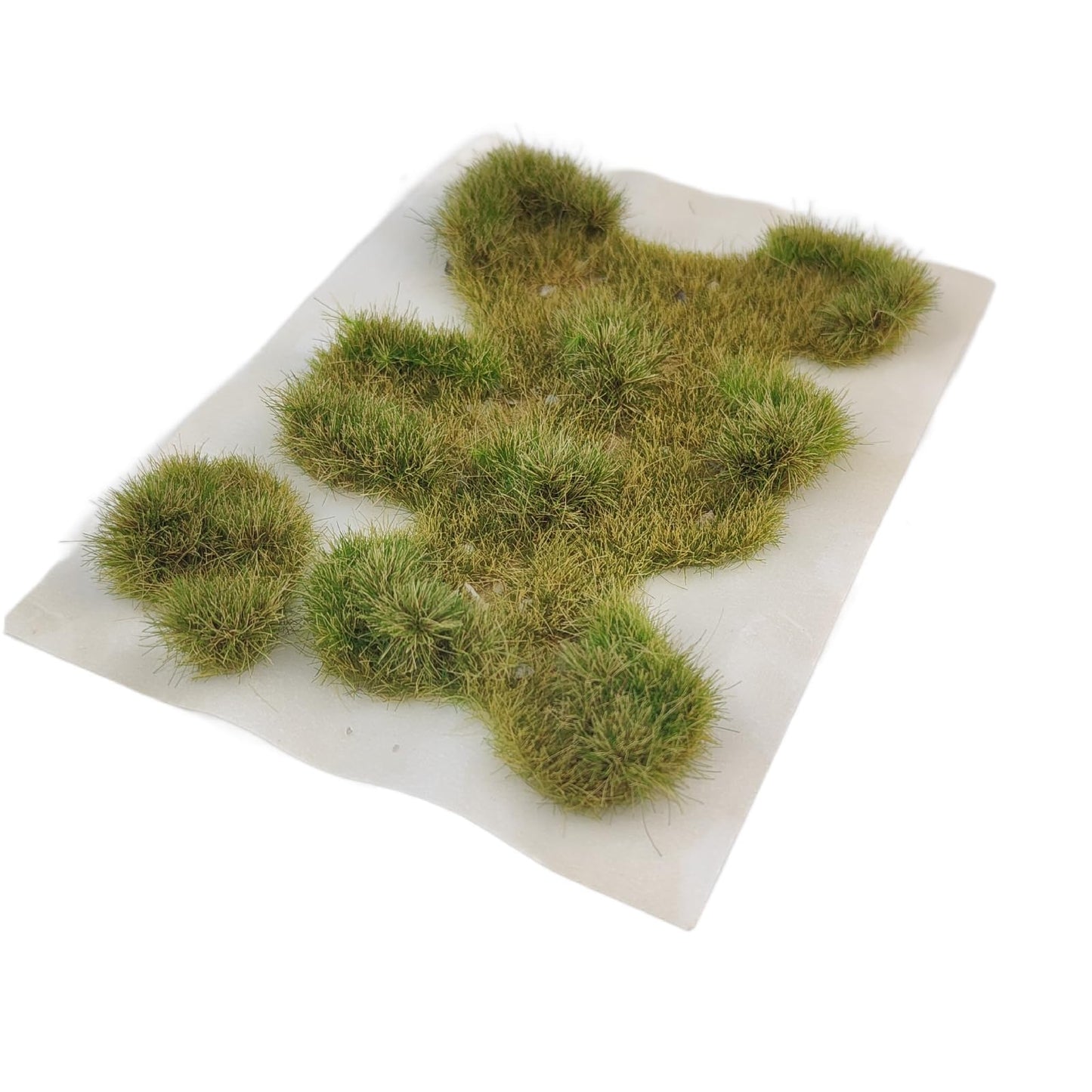 gdeplok Static Grass Mat, Pre-Glued Realistic Model Turf Sheets for Train Scenery, Railway Landscape, Architectural Models, Diorama Terrain, Wargaming & DIY Garden Displays (Autumn Green)