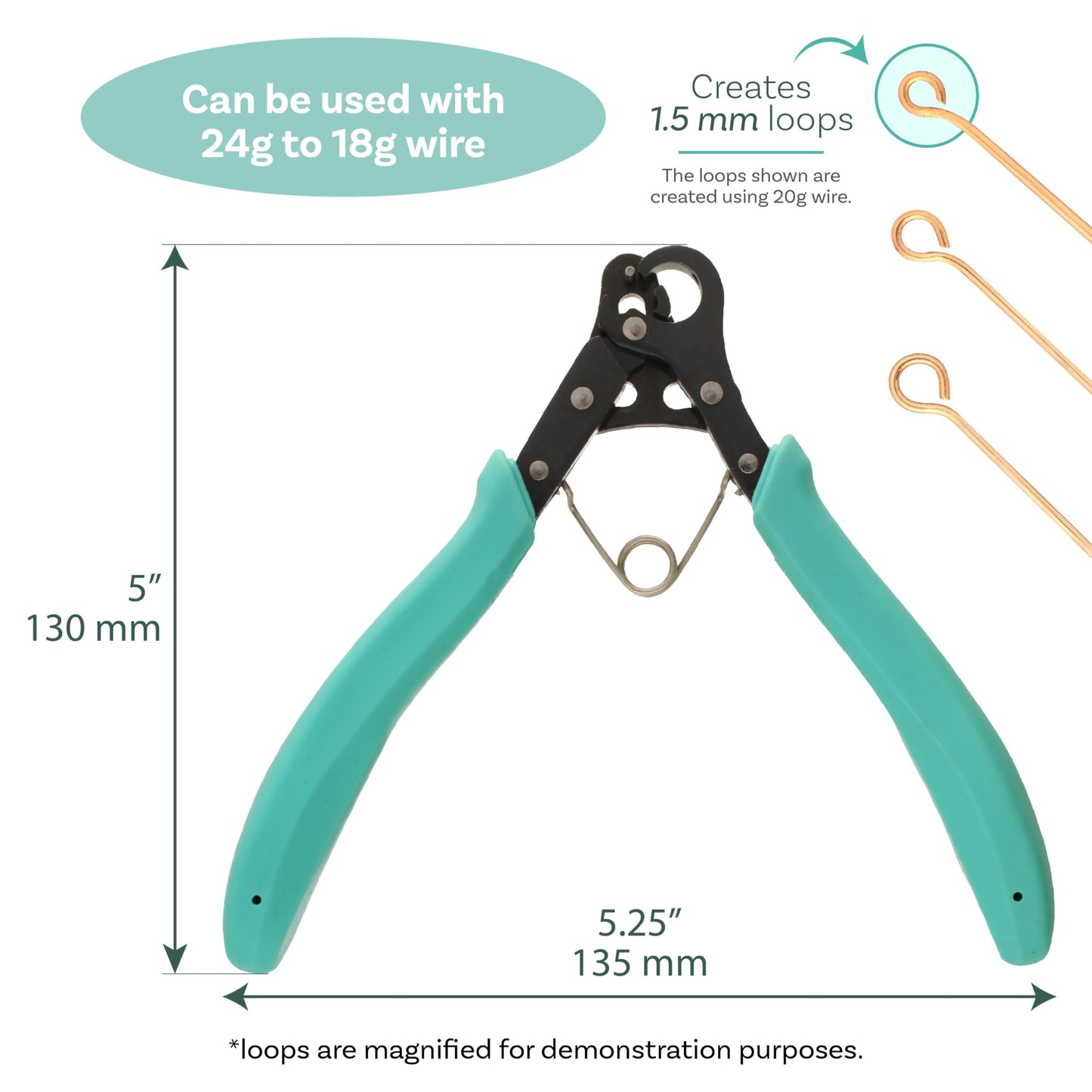 The Beadsmith Vintaj One Step Looper – Create and Trim Consistent 1.5 mm Loops for Jewelry Making, Use With 24-18g Craft Wire