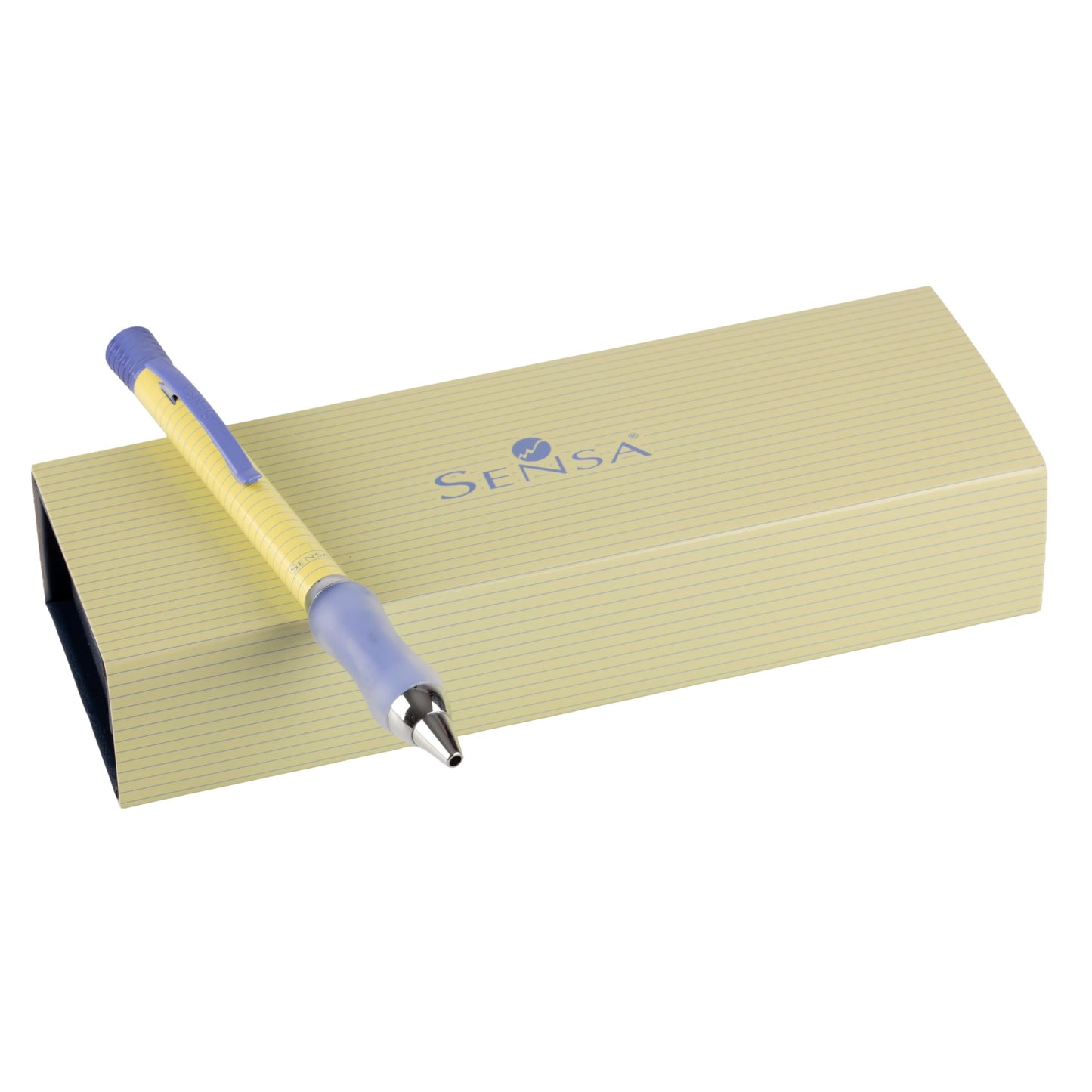 Sensa Collection Classic Retractable Ballpoint Pen (Yellow Note Pad)