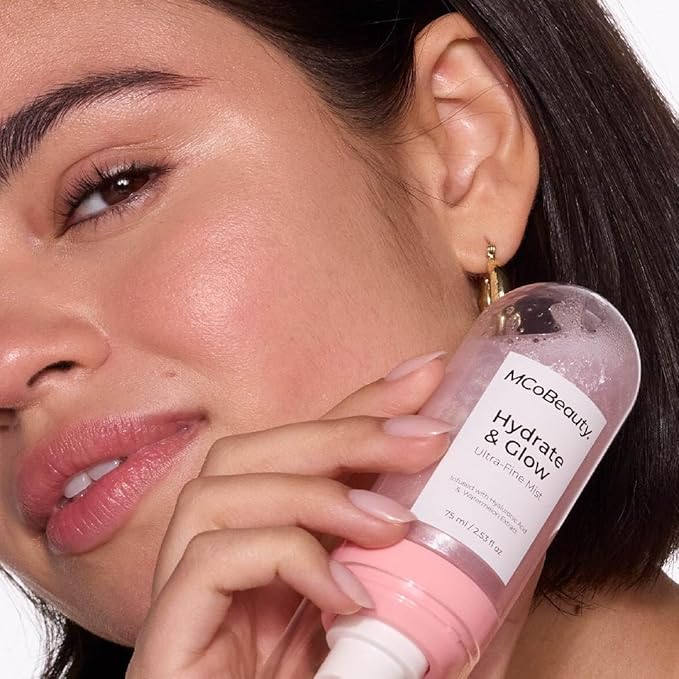 MCoBeauty Hydrate & Glow Ultra-Fine Mist - Shimmering Face & Body Spray, Vegan, Cruelty Free Cosmetics