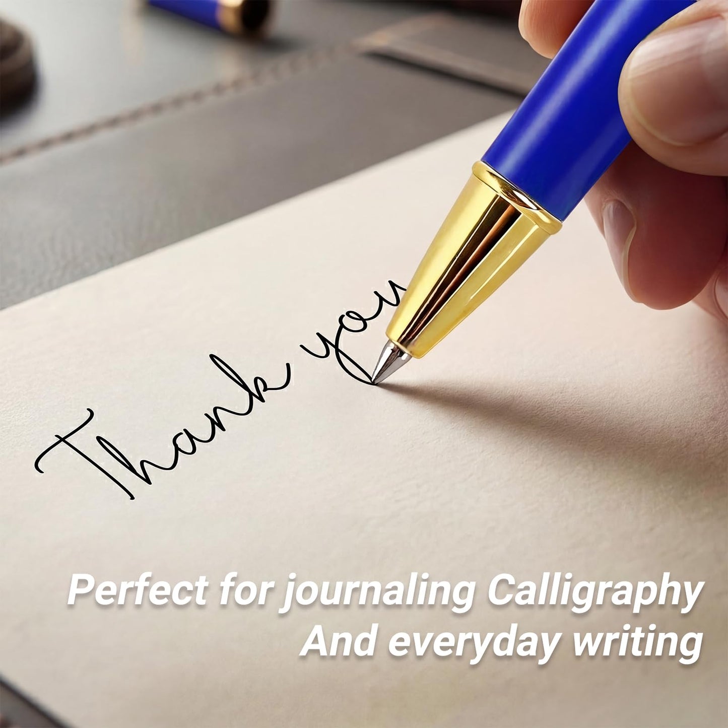 Zalantan Rollerball Pen Smooth Writing Ball Point Pens with Schmidt Refills, Luxury Metal Journal Pen Gift Box Set for teacher classmate graduation、pen for journaling Nice Fancy Luxury
