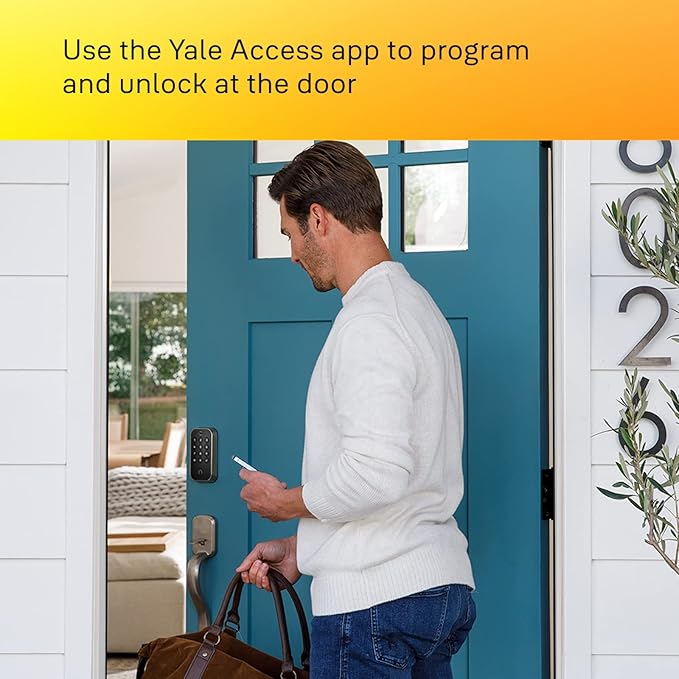 Yale Assure Lock 2 with Bluetooth – Oil Rubbed Bronze Smart Lock for Front Door with Keypad and Deadbolt – Secure Keyless Entry Door Lock (No Wi-Fi), YRD430-BLE-0BP