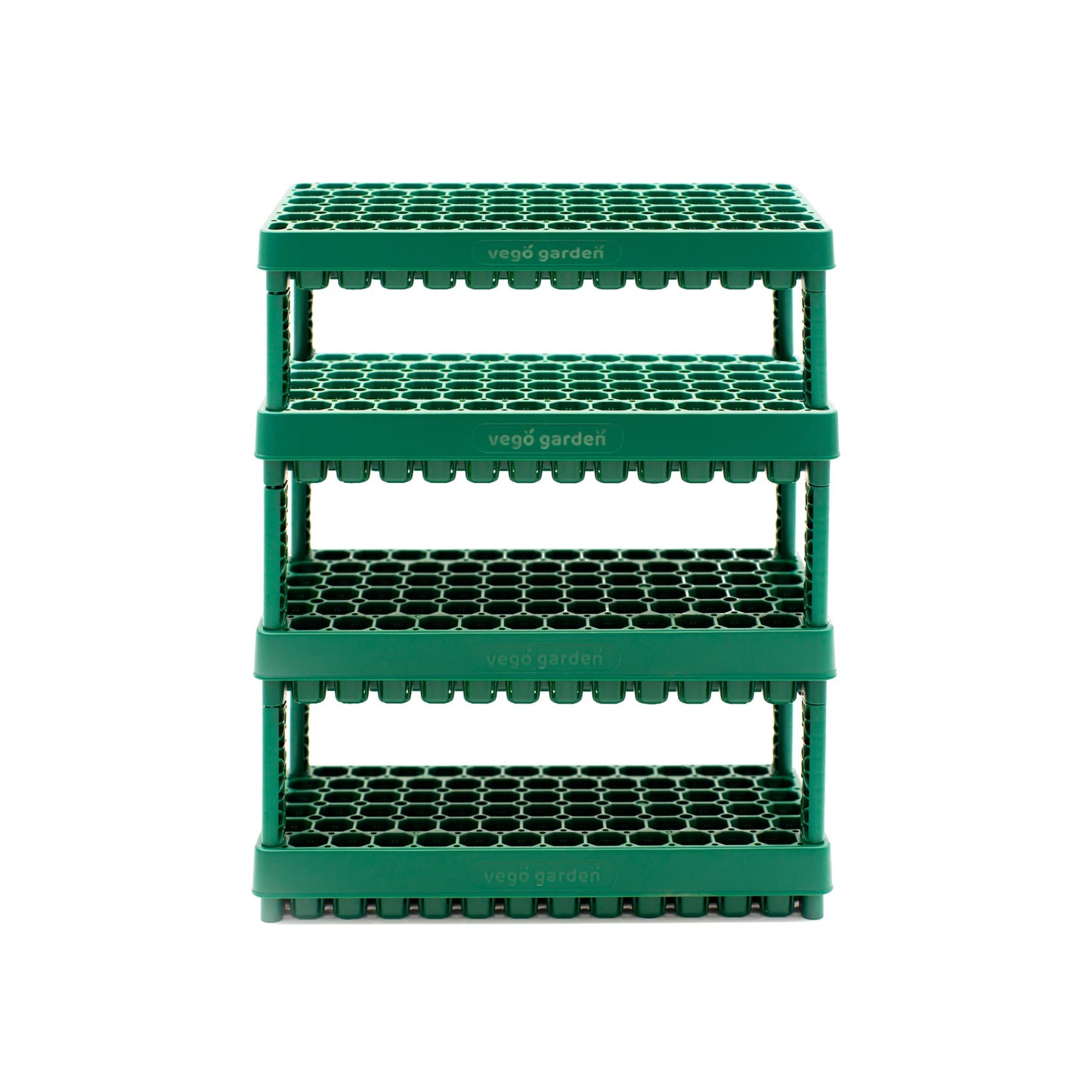 Vego garden 10" x 20" 76 Cells Seed Starter Tray Stackable Seedling Starting Germination Trays for Plants Planting Vegetables Herbs Flowers, 4 Sets