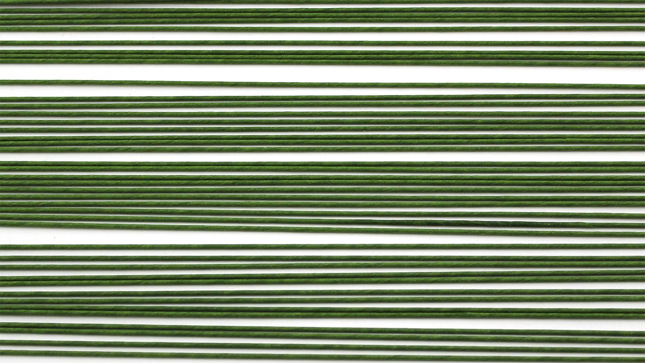PME Sugarcraft Floral Wires Green 18 Gauge, 14 Inches Long, Pack of 50