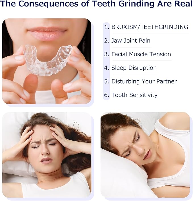 Custom Retainer, Clear Retainers for Teeth, Bite Night Guard for Adults & Kids, Mouth Guards for Grinding/TMJ/Bruxism/Teeth Clenching Nighttime