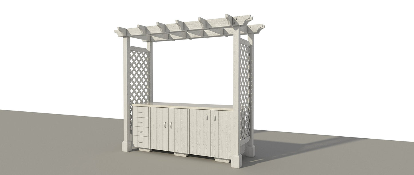 Ultimate Outdoor Kitchen with Pergola Plans DIY
