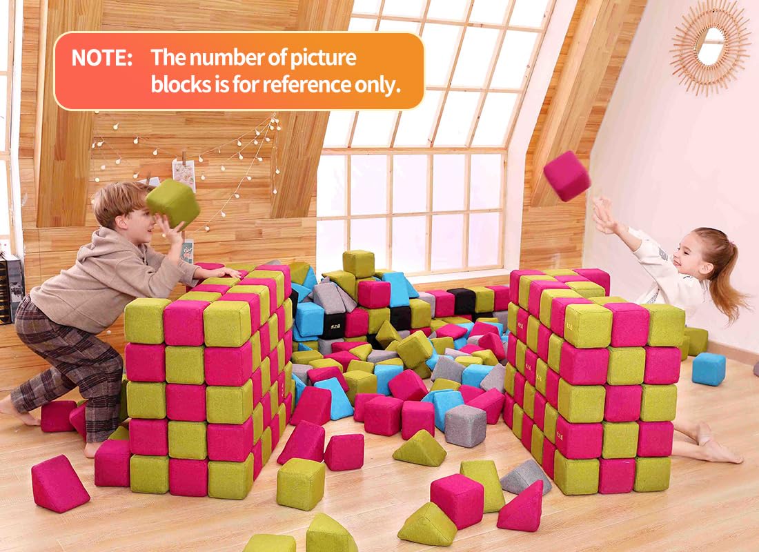 nets Tribe Magnetic Soft Building Blocks for Kids, Magnetic Blocks, Big Blocks, Educational Toys, Incredibly Fun Building Block for Children (Coffee Brown+Light Coffee Brown)