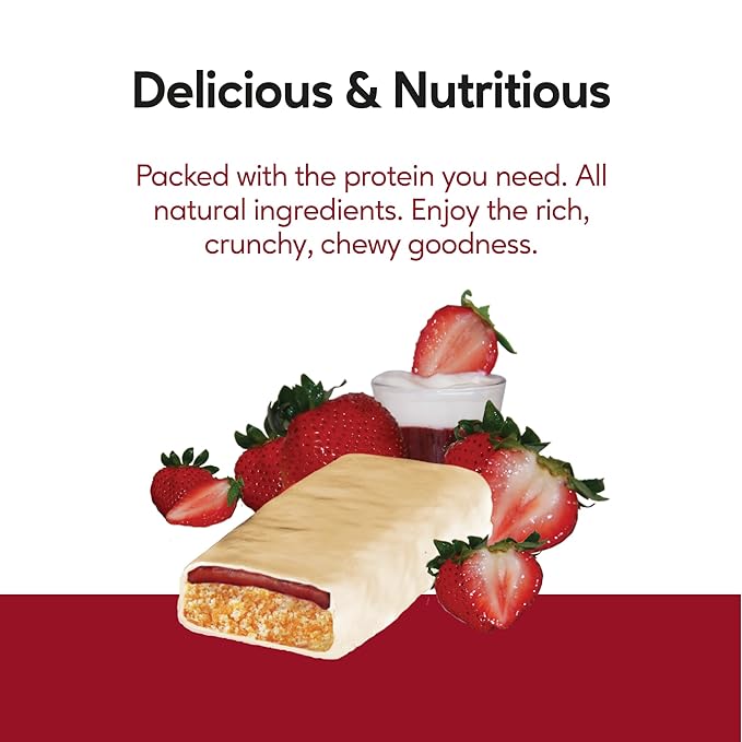 Extend Nutrition 1 Gram Sugar High Protein Bars, Perfect Diabetic Snacks for Adults and Kids, High Protein Bars for Hunger Control & Steady Energy, Low Carb, Keto Friendly, Yogurt and Berry, 12 Count