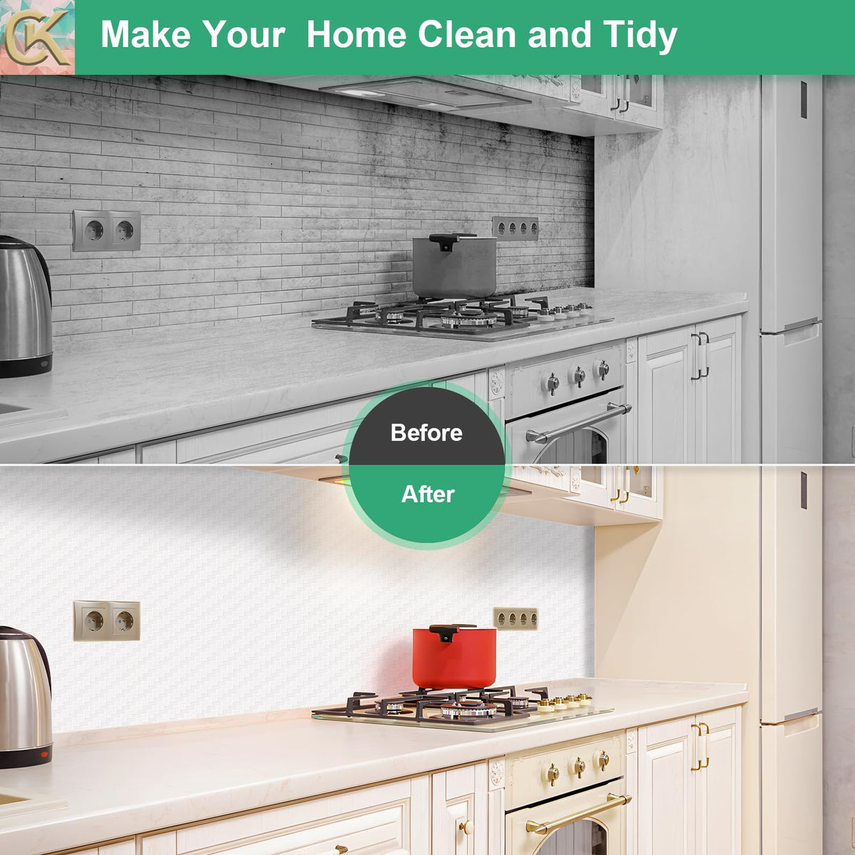 Self Adhesive Shelf Liner Kitchen Liner (69.7 Sq Ft)