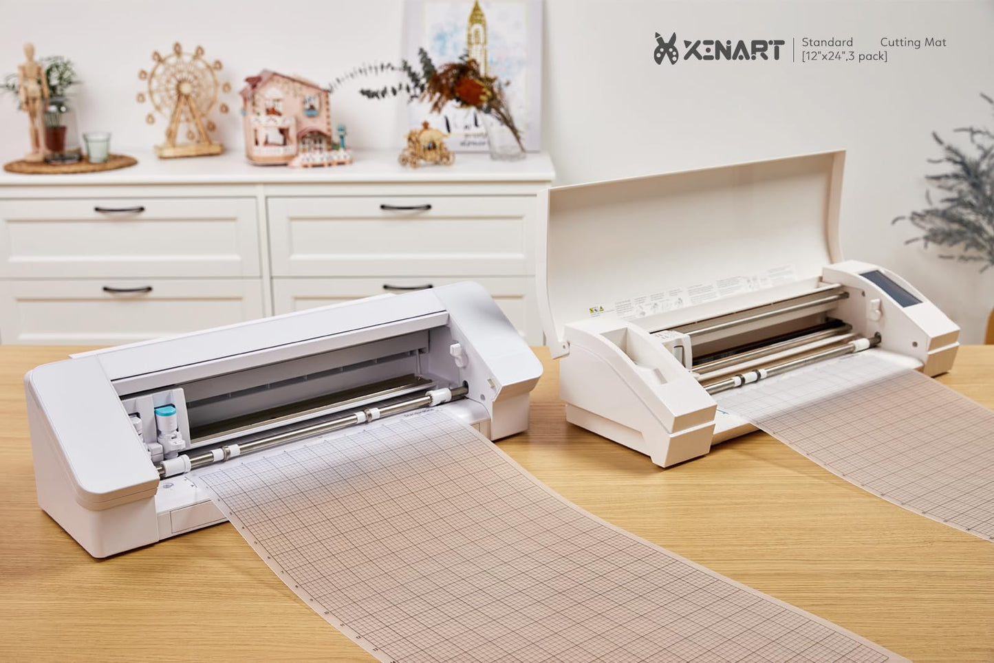 XINART Cutting Mat for Silhouette Cameo 4/3/2/1(3 Mats,12x24 inch) Standard Adhesive Sticky Accessories Craft Vinyl Replacement Cut Mats for Silhouette Cameo